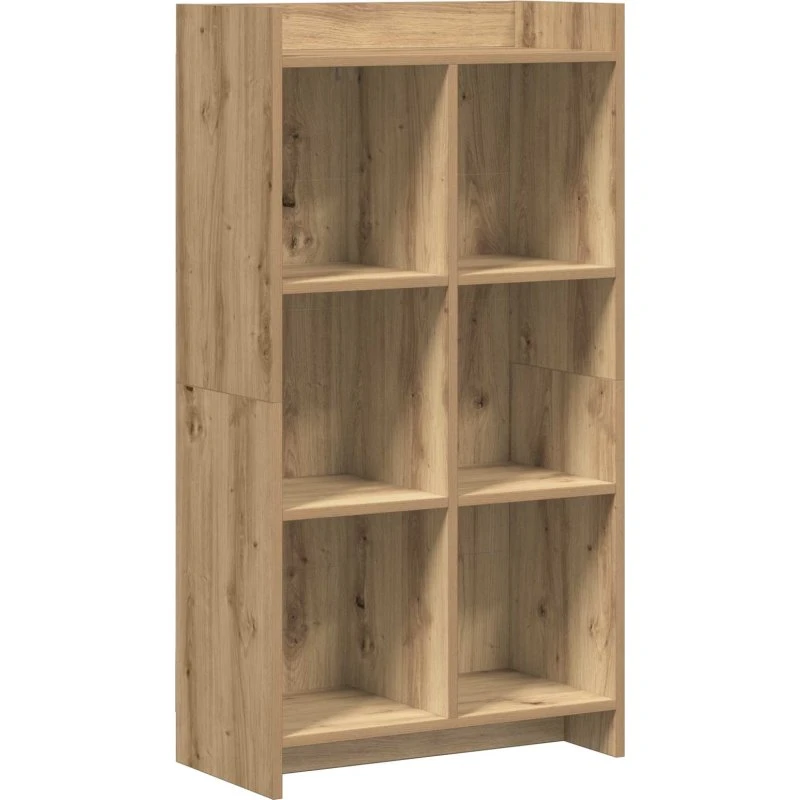 vidaXL Bogreol Artisan-eg 59 x 30 x 111 cm Konstrueret Træ