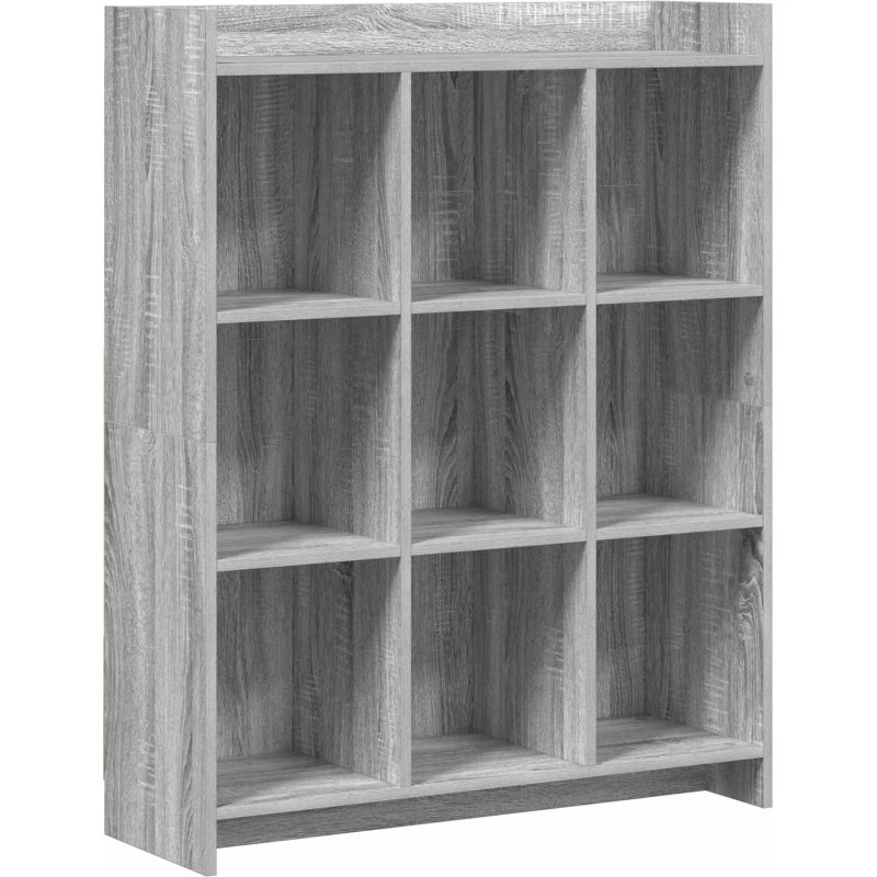 vidaXL Bogreol Grå Sonoma 87,5 x 30 x 111 cm Konstrueret Træ