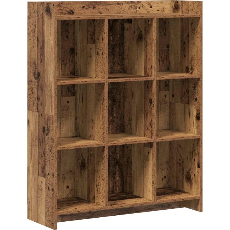 vidaXL Bogreol Gammelt Træ 87,5 x 30 x 111 cm Konstrueret Træ