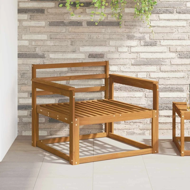 vidaXL Udendørs Mellem Sofa Naturfarvet