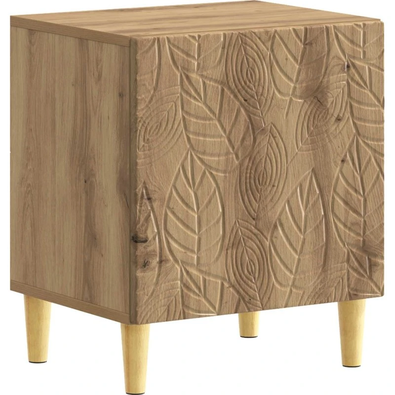 vidaXL Sengebord Artisan-eg 43 x 34,5 x 50 cm Konstrueret Træ