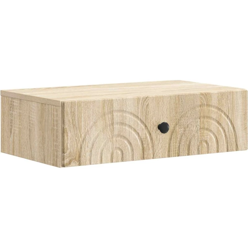 vidaXL Væghængt Sideskab Sonoma-eg 59x34,5x17 cm Konstrueret Træ