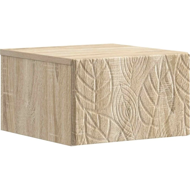 vidaXL Væghængt Natbord Sonoma-eg 49 x 34,5 x 20 cm Konstrueret Træ
