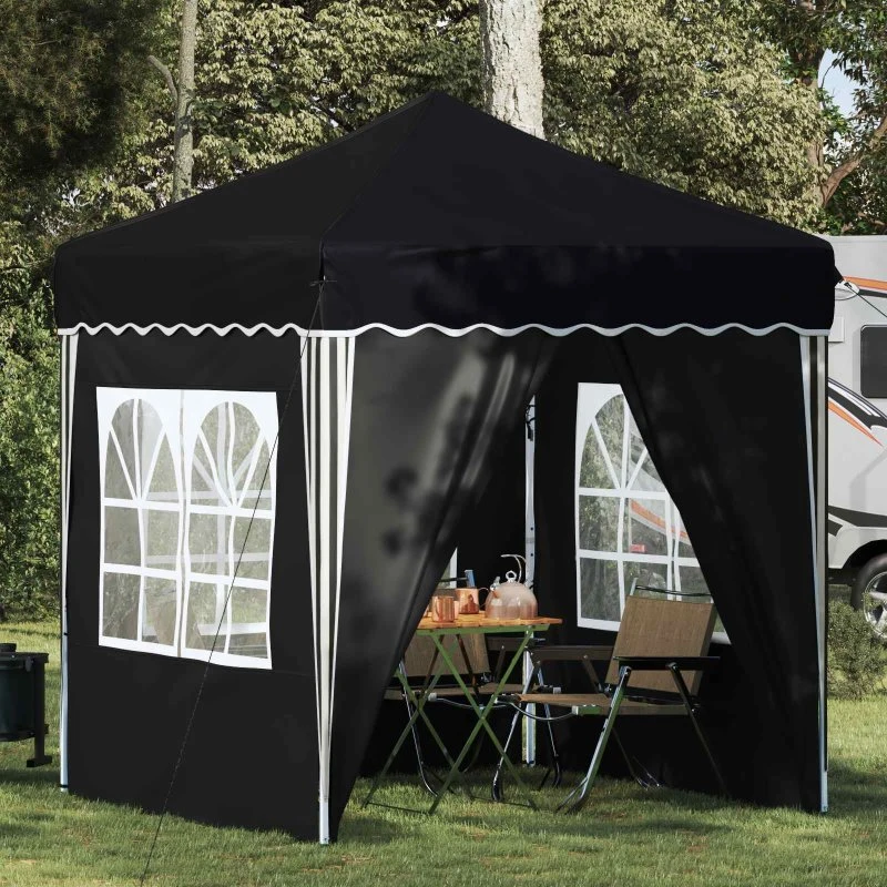 vidaXL Pop-up Festtelt 195x195x245 cm Antracit Oxford Stof