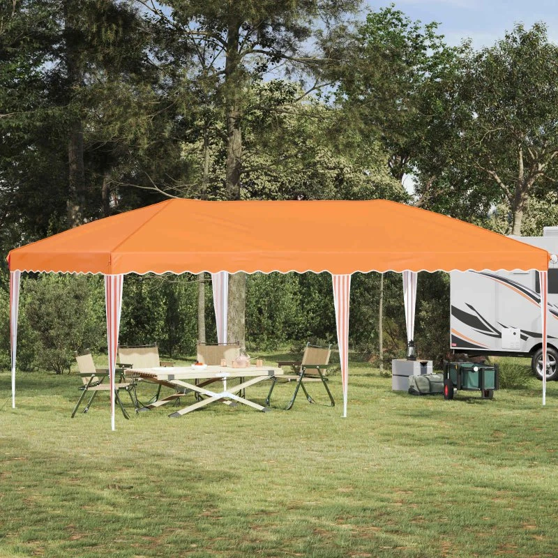 vidaXL Pop-up Festtelt 575 x 290 x 245 cm Orange