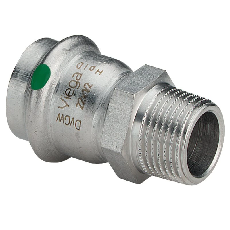 Viega Sanpress Inox 28 mm x 3/4" Overgangsnippel