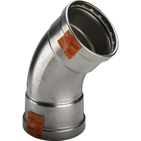 Viega Sanpress Inox XL 45° bøjning 76,1 mm rustfrit stål