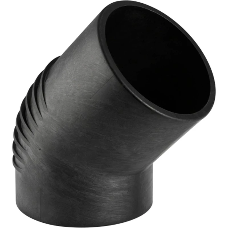 Geberit Silent Bøjning 45° 56 mm PEH med TPE-lyddæmpning