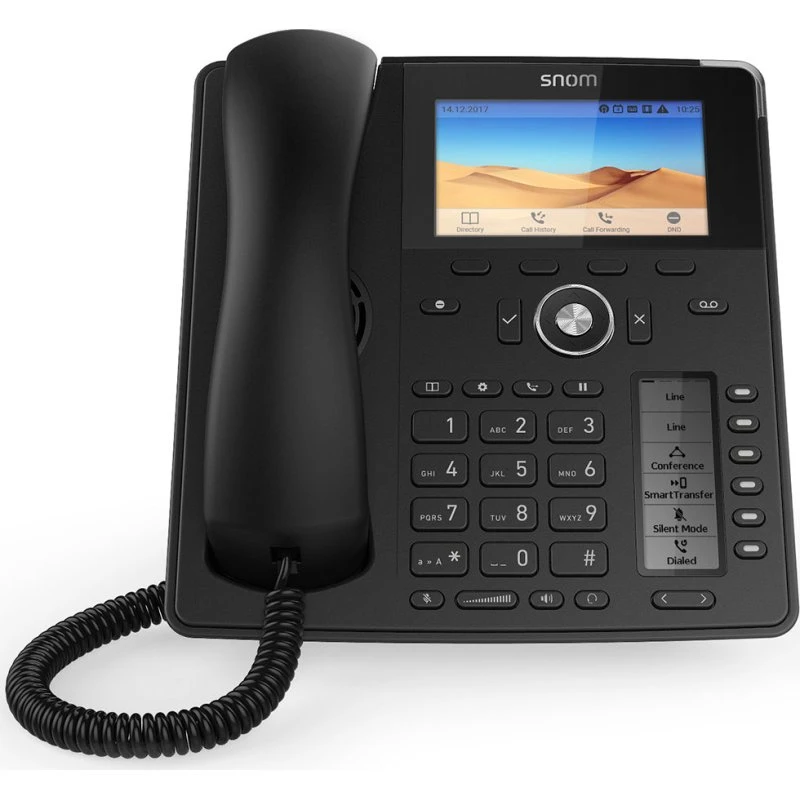 Snom D785N VoIP-telefon, sort, PoE