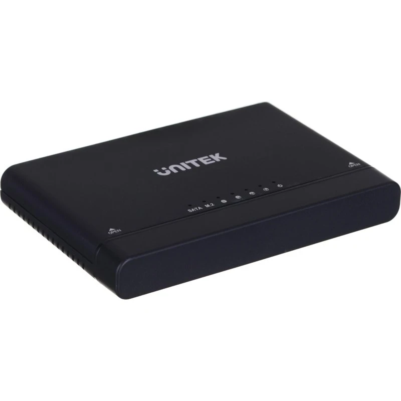 UNITEK S1222A USB-C ekstern harddiskkabinet, sort