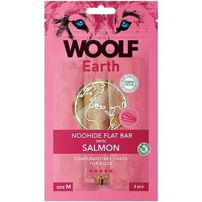 WOOLF Earth Noohide Sticks 3 stk Medium, Salmon