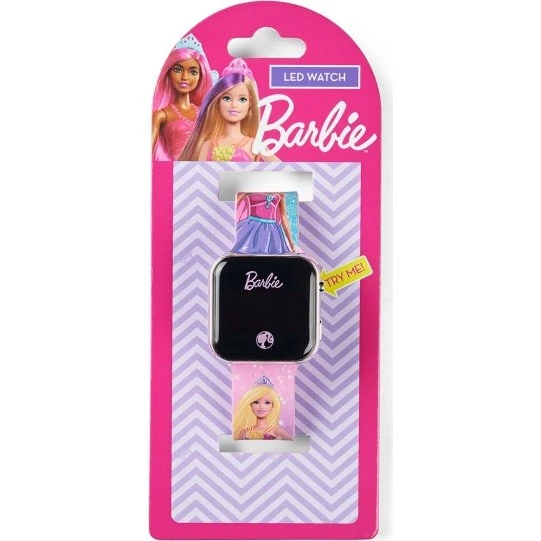 Accutime Ur LED Barbie - Digitalt LED-ur med silikonearmbånd