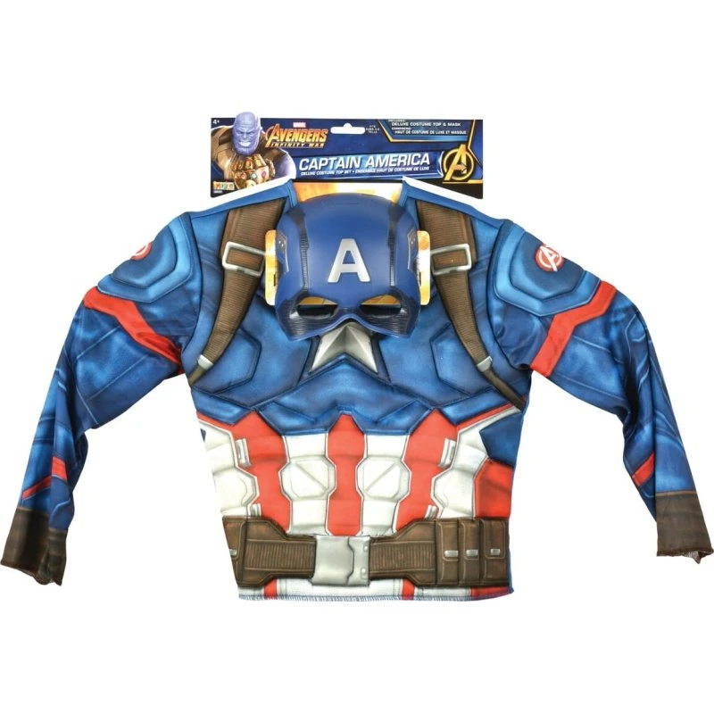Marvel Captain America Kostume, 8-10 år