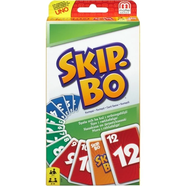 Mattel Games Skip-Bo Kortspil, 2-6 spillere, fra 7 år