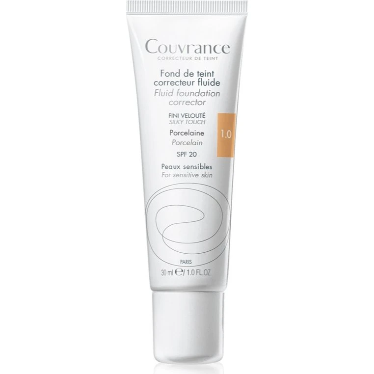 Avène Couvrance Liquid SPF 20 Foundation 1.0 Porcelæn 30 ml