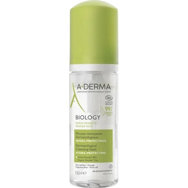 A-Derma Biology Organic Hydra-beskyttende Rensemousse 150 ml