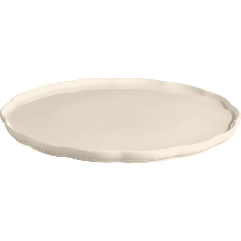 Emile Henry Madeleine Serveringsfad Rund, Cream