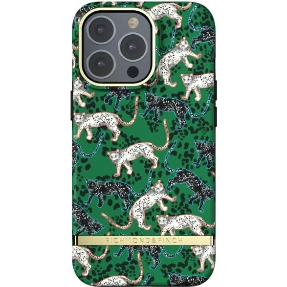 Richmond & Finch iPhone 13 Pro Freedom-etui, grøn leopard