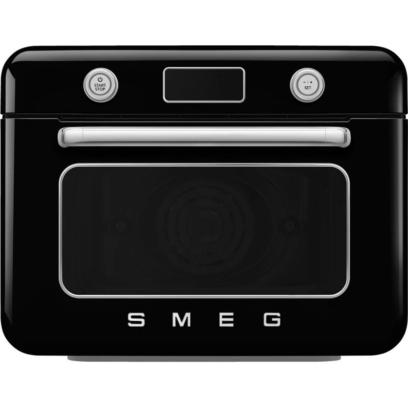 Smeg COF01BLEU Fritstående Dampovn, Sort, 30 L