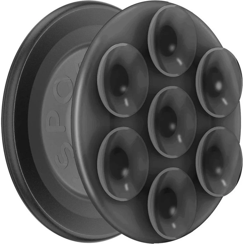 PopSockets Suck-Up Grip MagSafe Gennemsigtig Sort