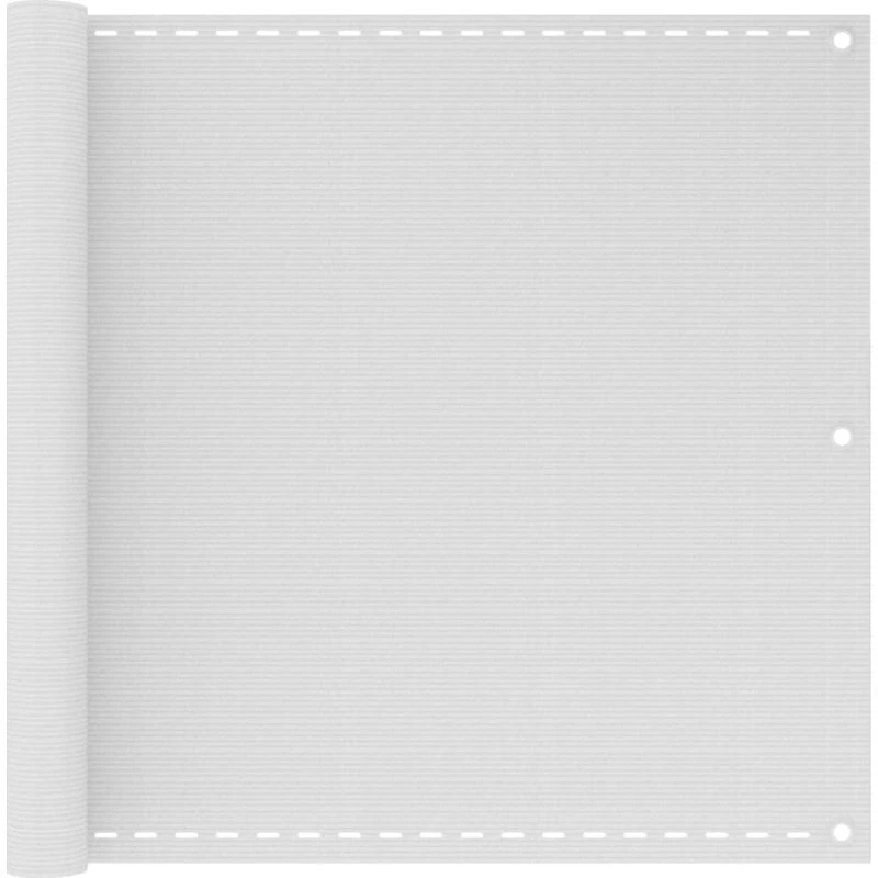 vidaXL altanafskærmning 90x300 cm HDPE hvid