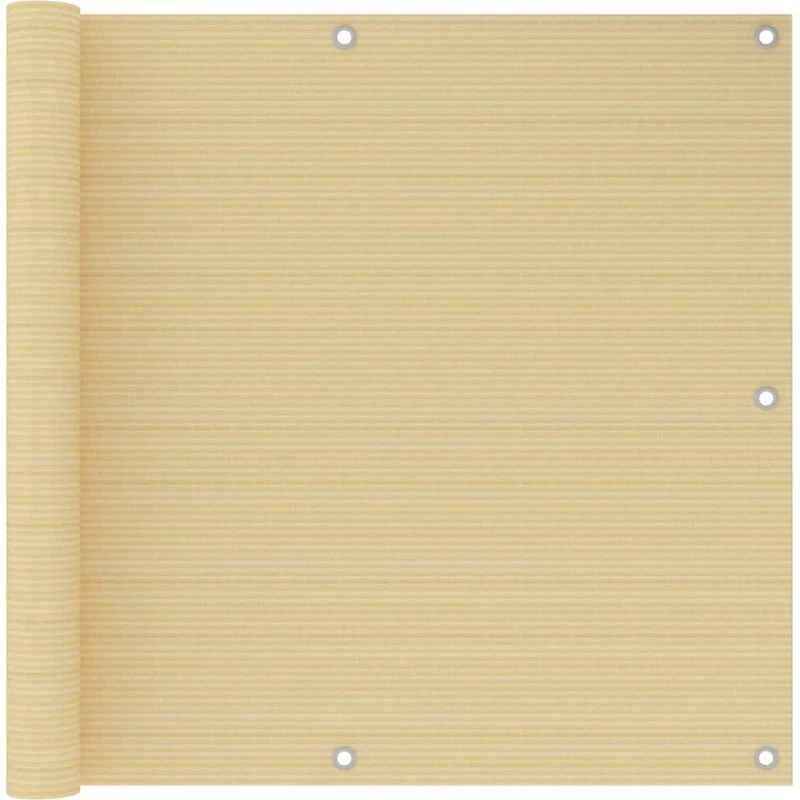 vidaXL altanafskærmning 90x300 cm HDPE beige