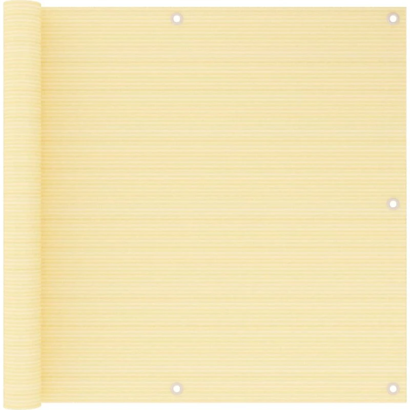 vidaXL altanafskærmning 90x600 cm HDPE beige