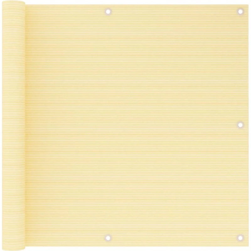 vidaXL altanafskærmning 90x500 cm HDPE beige