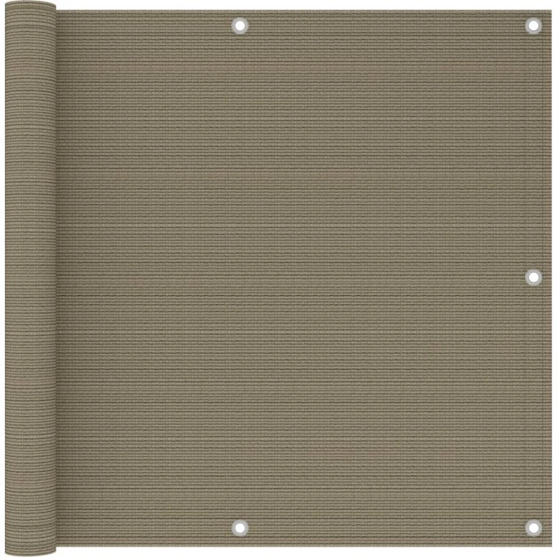 vidaXL altanafskærmning 90x300 cm gråbrun HDPE