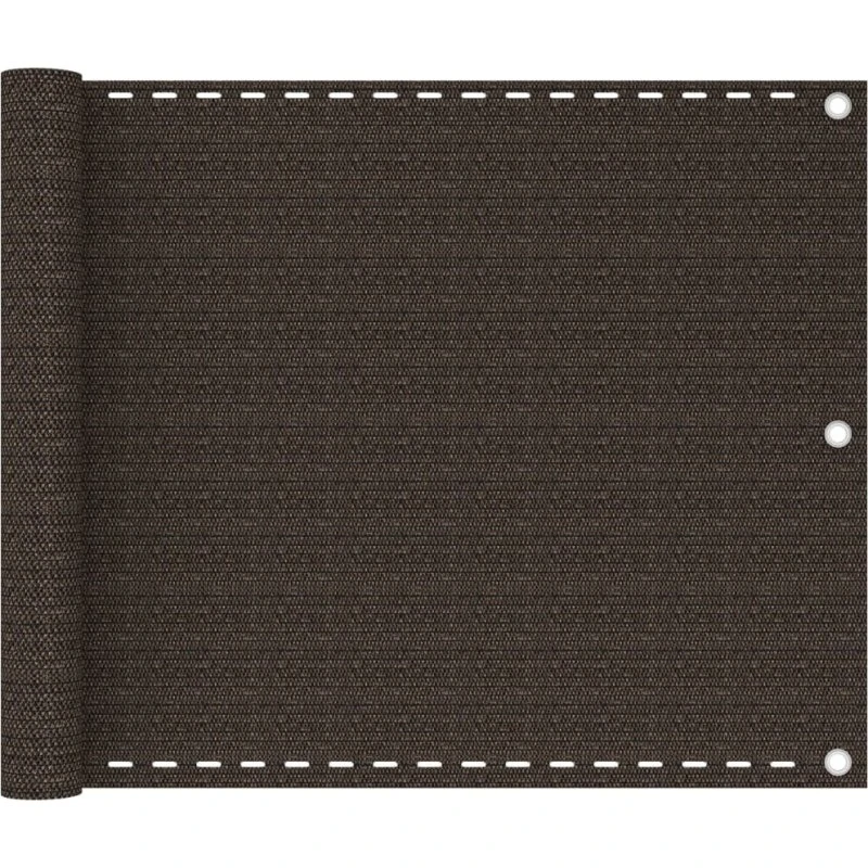 vidaXL altanafskærmning 75x400 cm HDPE brun
