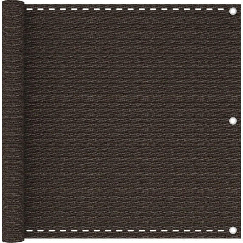 vidaXL altanafskærmning 90x600 cm HDPE brun