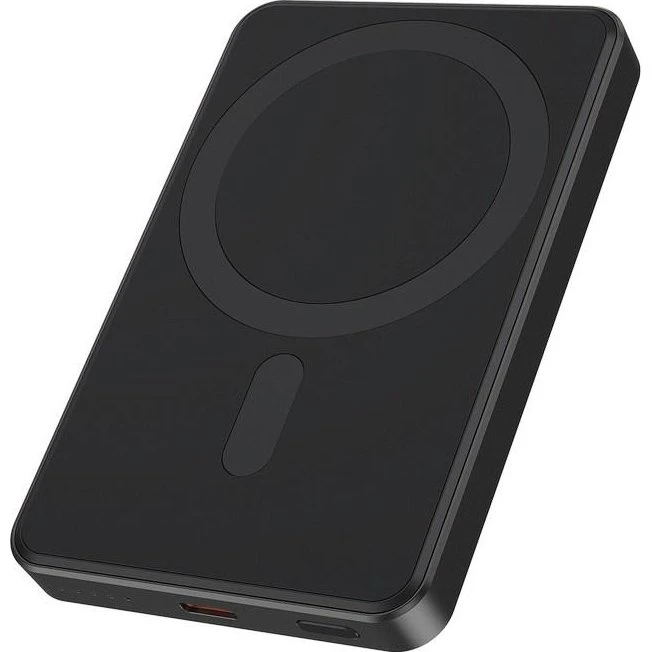 Gembird PB05-WPC15M-01 15 W Magnetisk Trådløs Powerbank, 5000 mAh, Sort