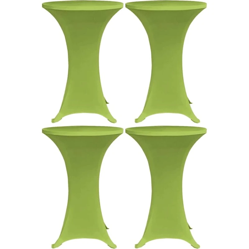 vidaXL bordovertræk i stretch 4 stk. 70 cm grøn