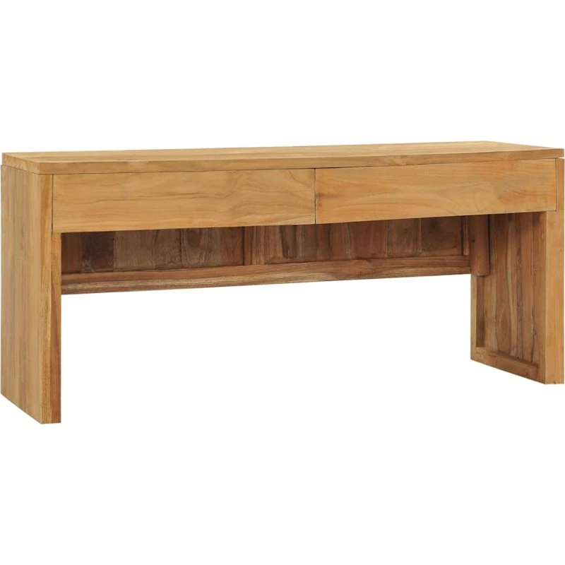 vidaXL tv-skab 100x35x45 cm massivt teaktræ