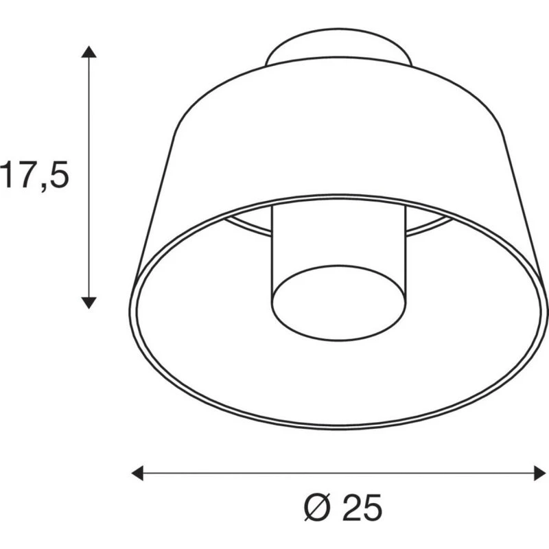 Photoni Conical Rust SLV Udendørs Loftlampe - Aluminium