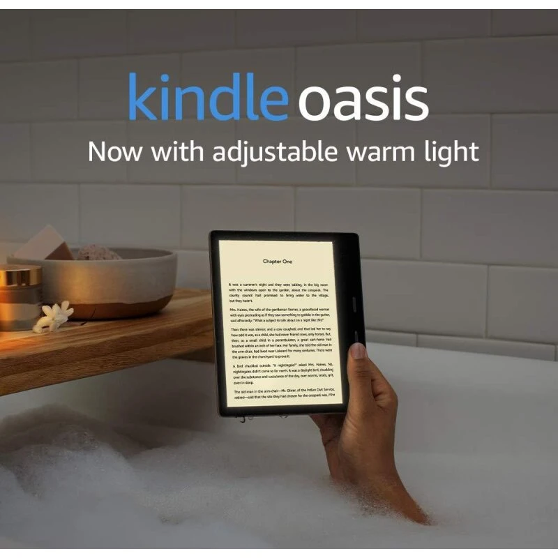 Amazon Kindle Oasis (International) 8GB, Graphite – Justerbart varmelys