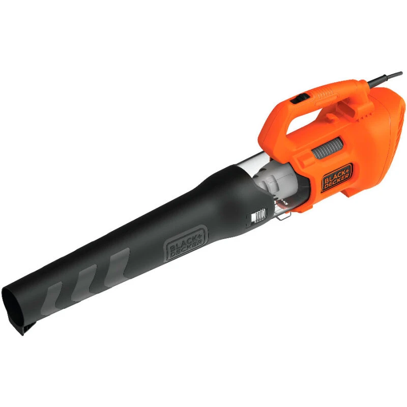 BLACK+DECKER BEBL185 1850W elektrisk løvblæser, sort/orange
