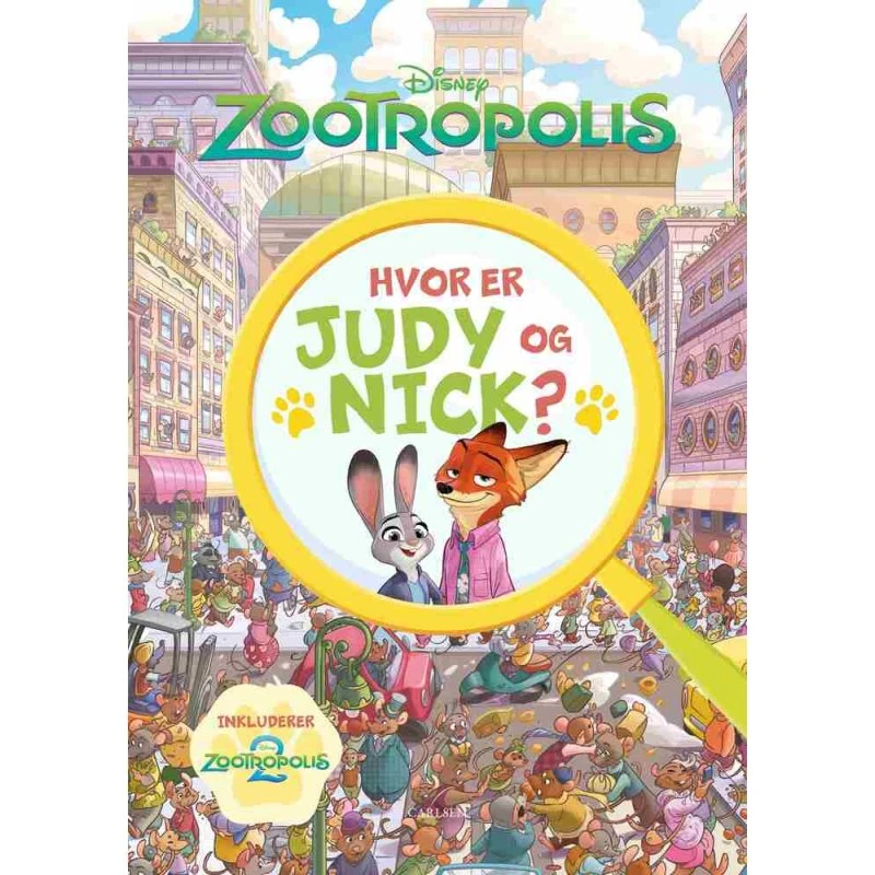 Disney Zootropolis: Hvor er Judy og Nick? Søg og find-bog