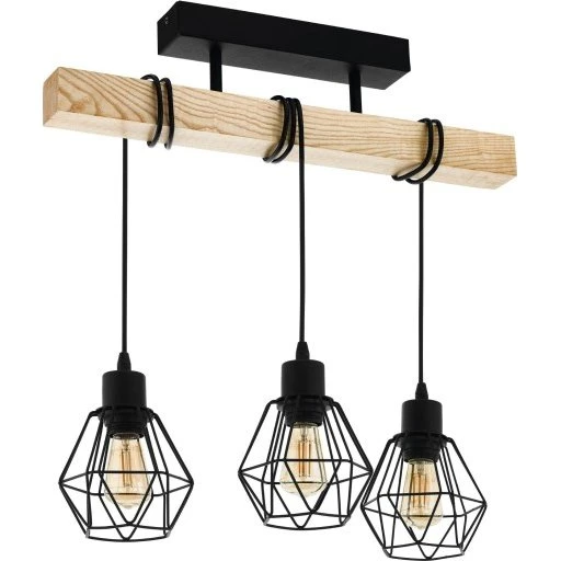 Eglo Townshend 5 loftlampe, sort/eg
