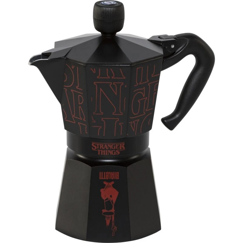 Bialetti Stranger Things Mokakande 6 Kopper Svart/Rød