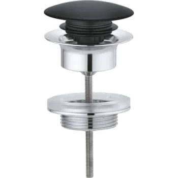Grohe Push-up bundventil, Velvet Black