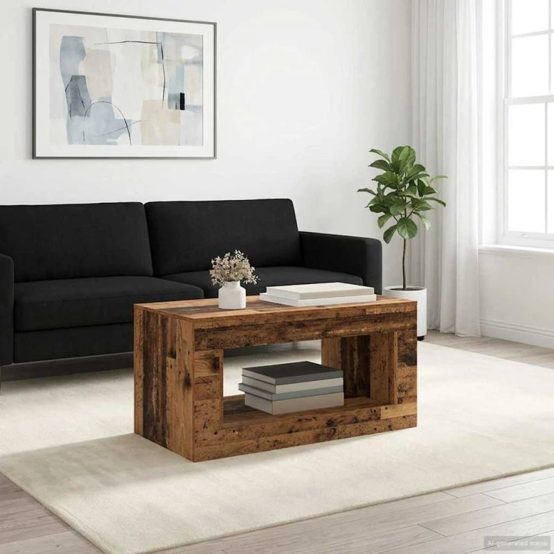 vidaXL Gammelt Træ Sofabord 99,5 × 50 × 50 cm