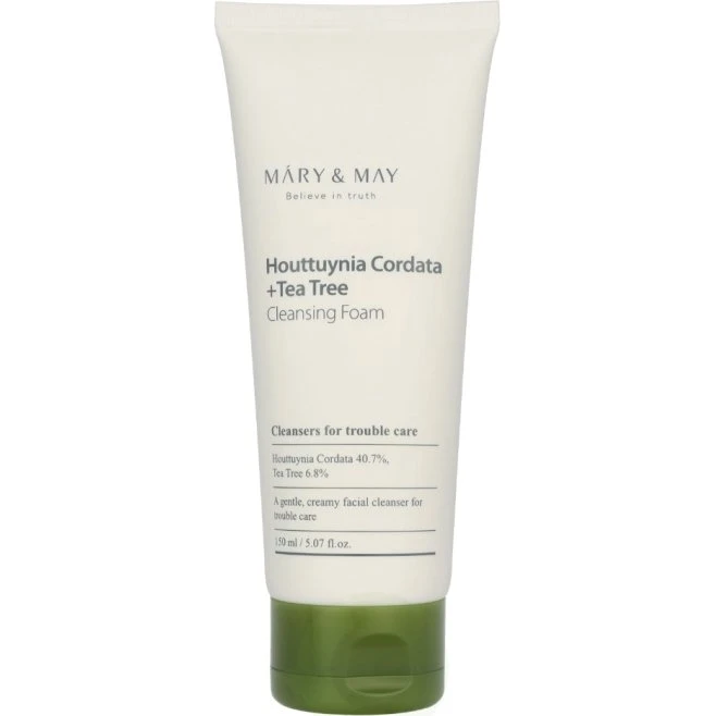 Mary & May Houttuynia Cordata + Tea Tree Cleansing Foam 150 ml