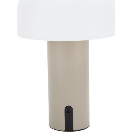 Veli Line Shape genopladelig bordlampe, beige