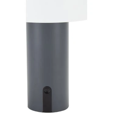 Veli Line Shape genopladelig bordlampe, grå