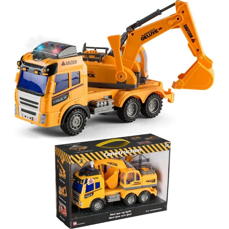Speed Car Rendegraver Lastbil med Lys og Lyd, 30 cm