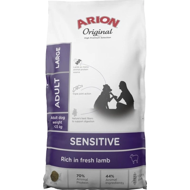 ARION Original Sensitive Large 12 kg – Hundefoder med lam til sensitive maver