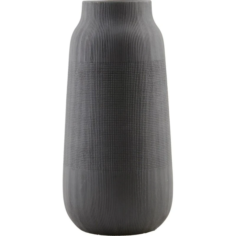 House Doctor Groove Keramikvase Sort 16x35 cm
