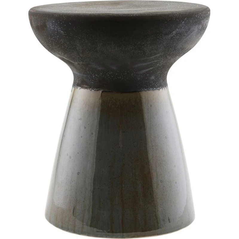 House Doctor Pablo Skammel, Sort Fajance, Ø36 cm, H43 cm