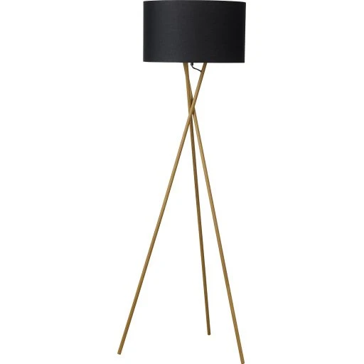 Nielsen Light Uptown gulvlampe, træben og sort skærm